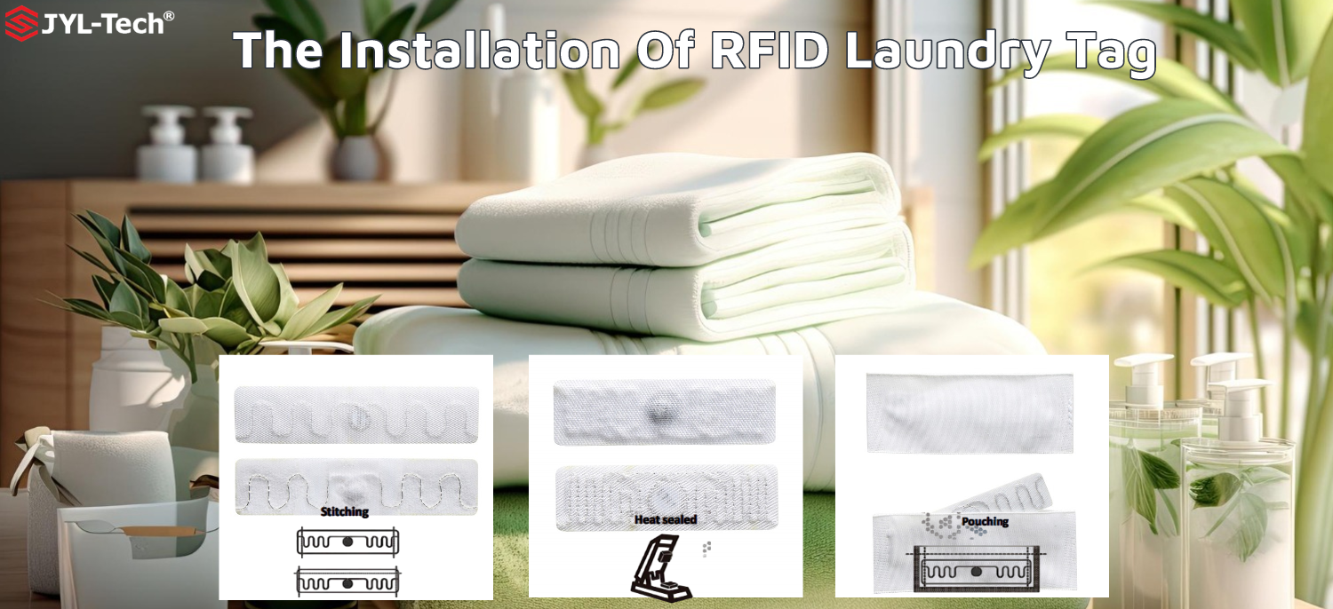 La instalación de la etiqueta de lavandería RFID
