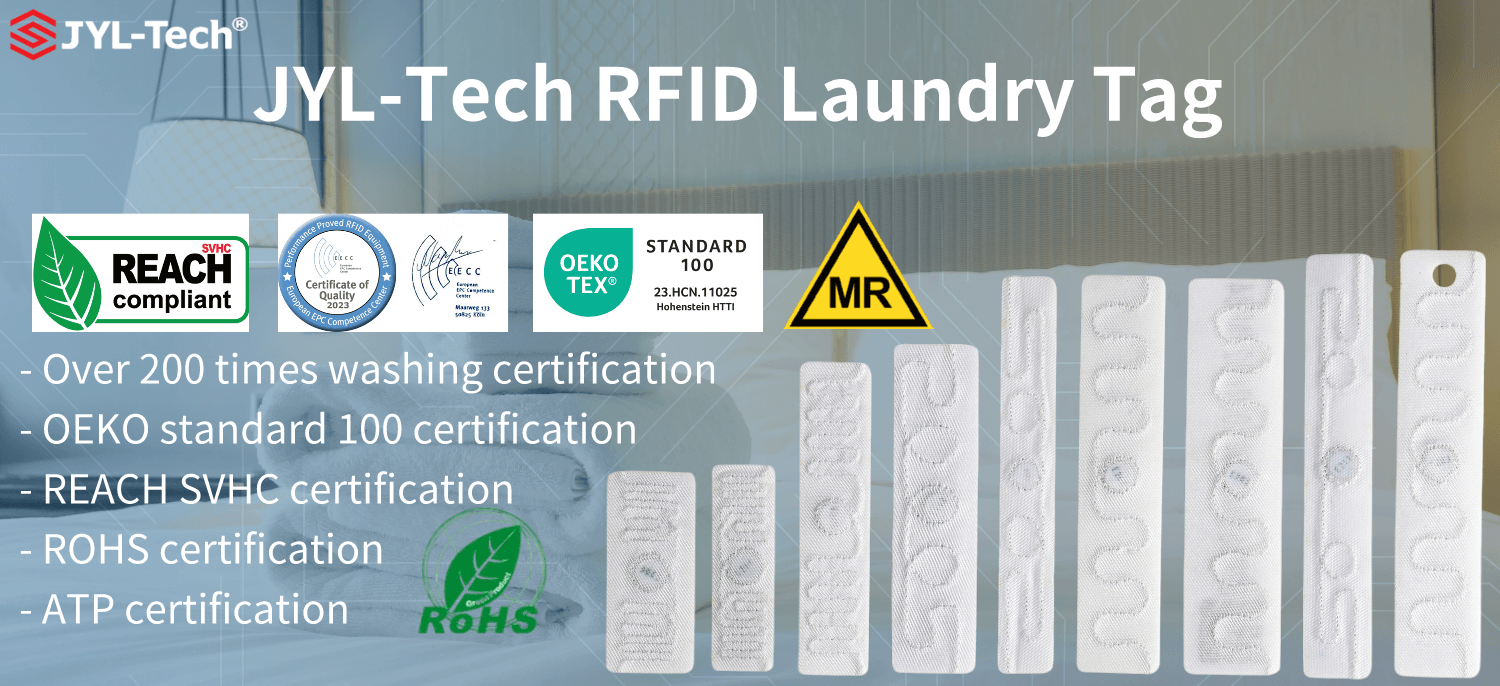 Etiqueta de lavandería RFID de tela con certificación REACH de JYL-TECH